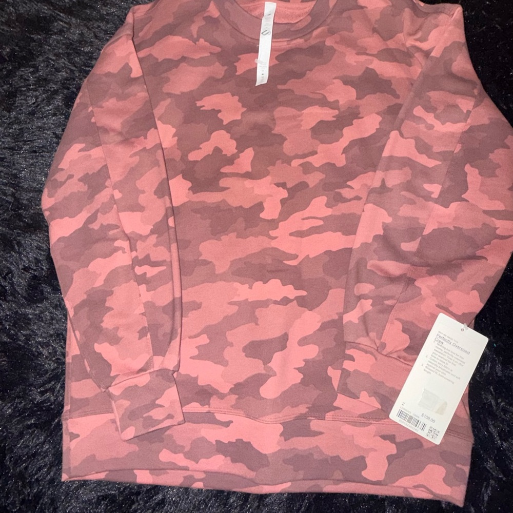 lululemon athletica Pink Camo Sweater